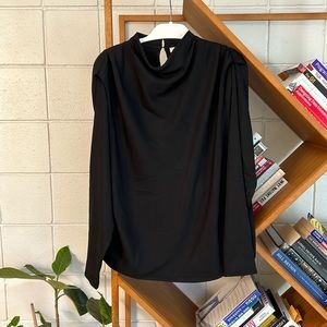 Aritzia Black Blouse